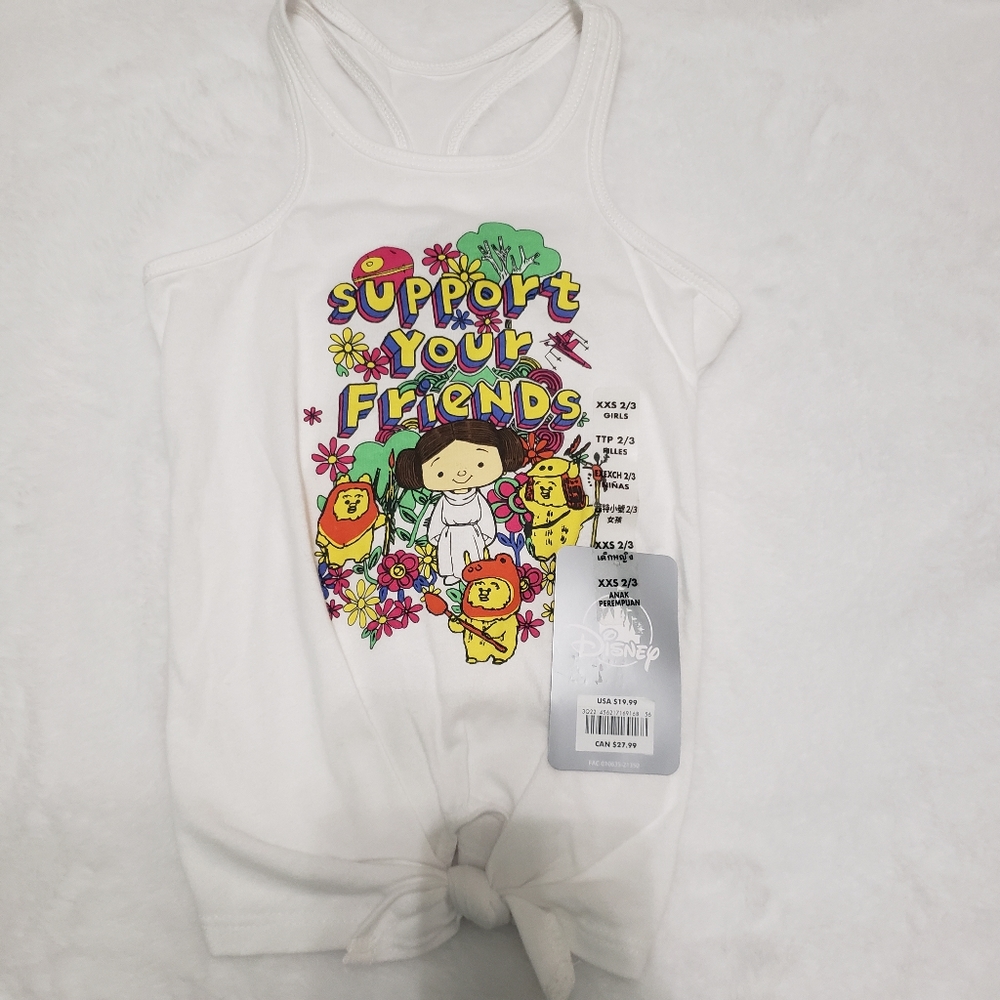 NWT Disney x Star Wars Princess Leia Tank Top